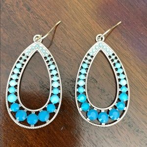 Turquoise Lucky Brand silver earrings